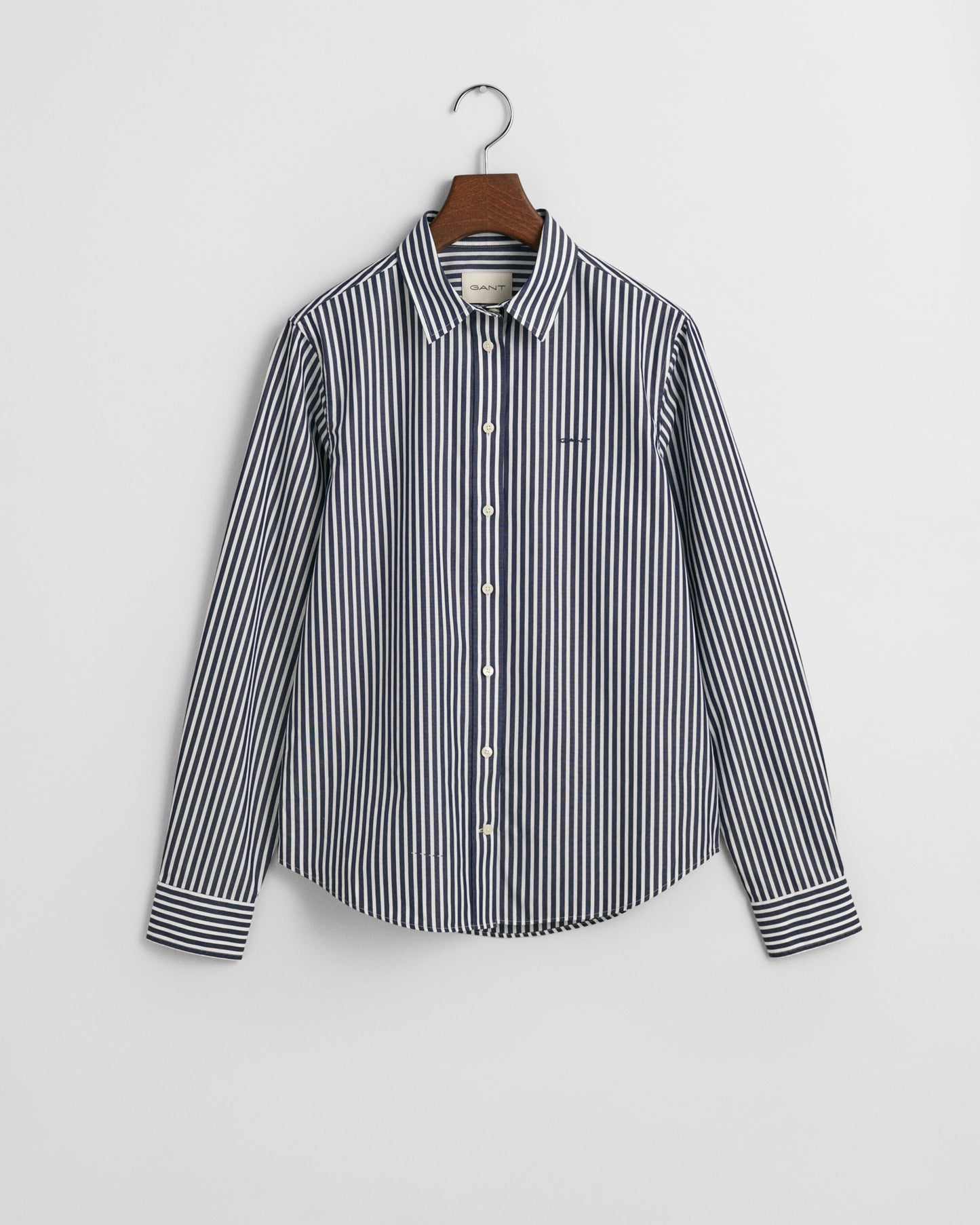 CLASSIC BLUE, REG CLASSIC POPLIN STRIPED SHIRT BY GANT AU.