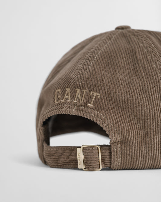 TAUPE BEIGE, G EMBROIDERY CORD CAP, CLOSE-UP BY GANT AU.