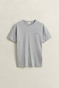 GREY MELANGE, Shield T-Shirt, FLAT-LAY BY GANT AU.