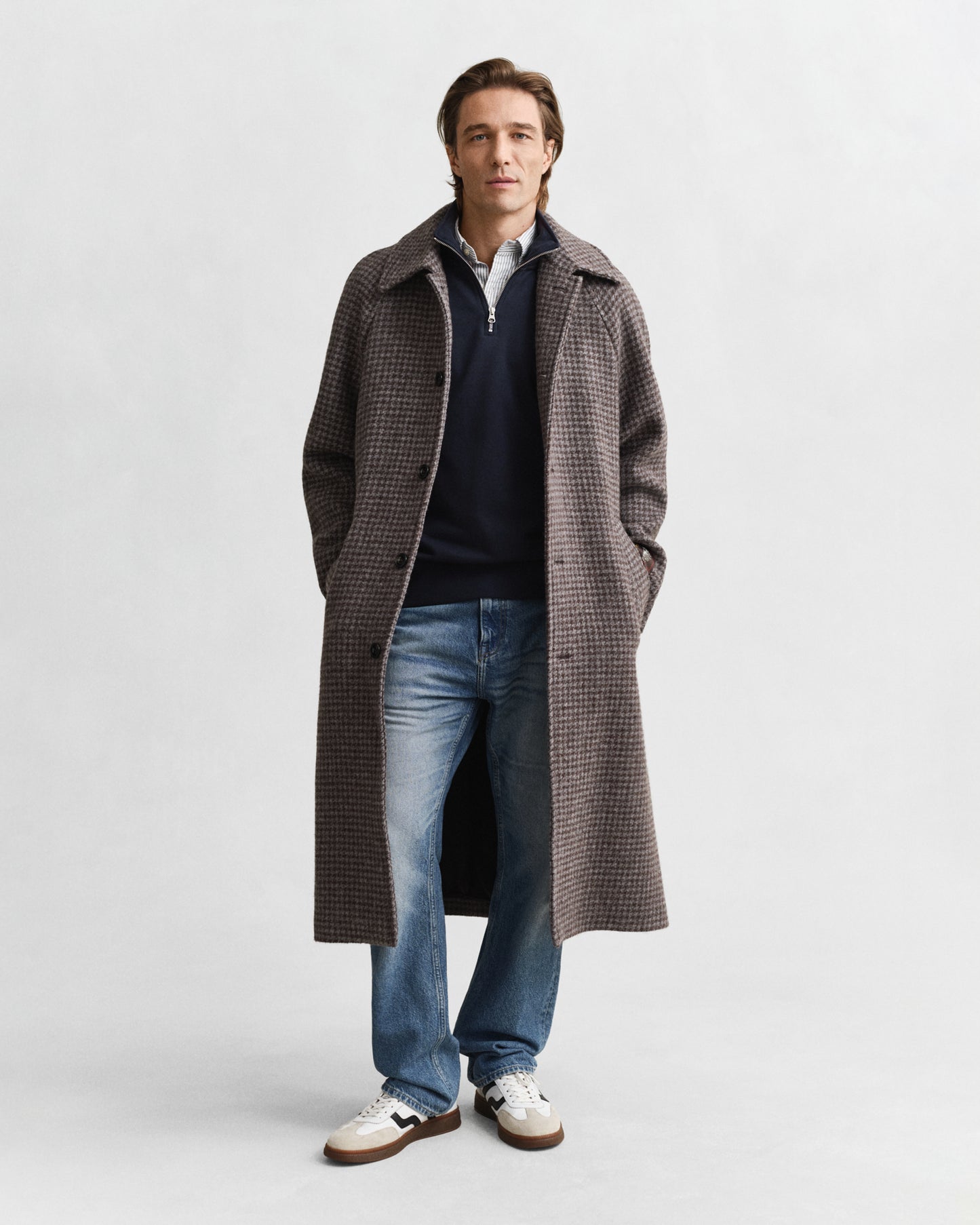 EVENING BLUE, REG SHIELD HALF ZIP SWEAT BY GANT AU.