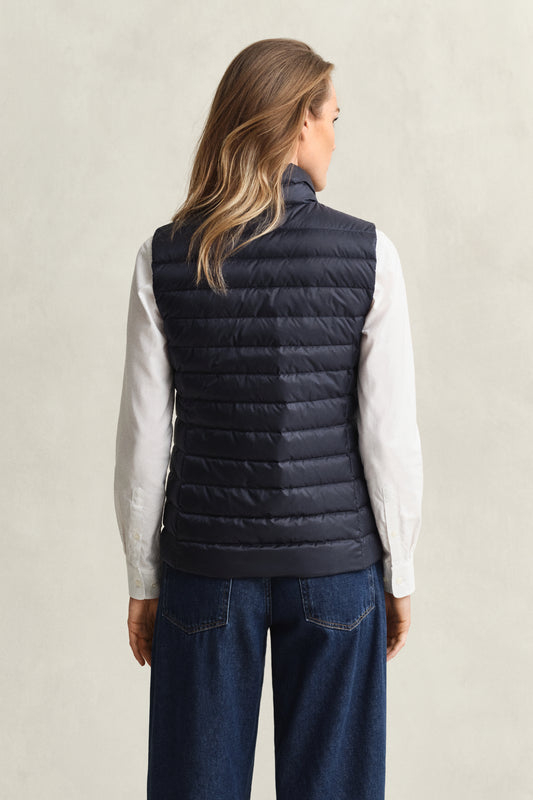 EVENING BLUE, Light Down Vest, BACK-VIEW BY GANT AU.