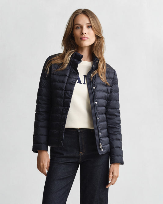 EVENING BLUE, LIGHT DOWN JACKET, FRONT-VIEW BY GANT AU.