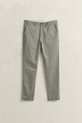 PEWTER GREY, Classic Slim Chinos, FRONT-VIEW BY GANT AU.