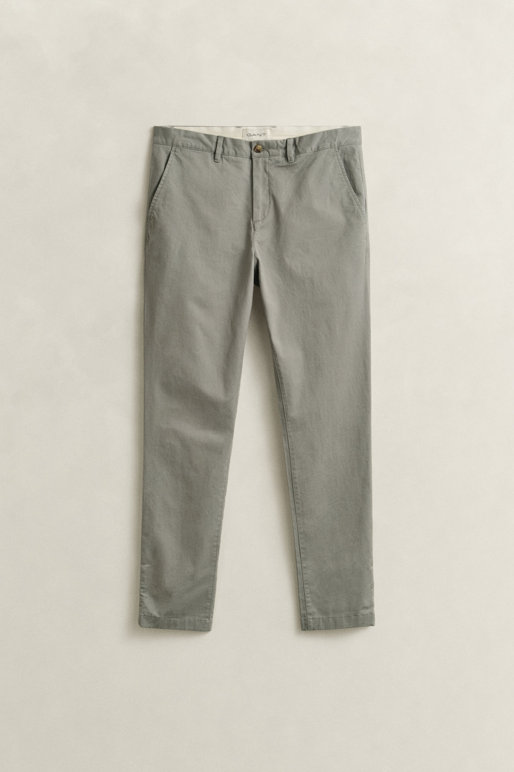 PEWTER GREY, Classic Slim Chinos, FRONT-VIEW BY GANT AU.