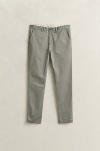 PEWTER GREY, Classic Slim Chinos, FRONT-VIEW BY GANT AU.