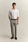 PEWTER GREY, Classic Slim Chinos BY GANT AU.