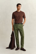 DRY HERB GREEN, Classic Slim Chinos, FRONT-VIEW BY GANT AU.