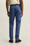 VINTAGE BLUE, Classic Slim Chinos, BACK-VIEW BY GANT AU.