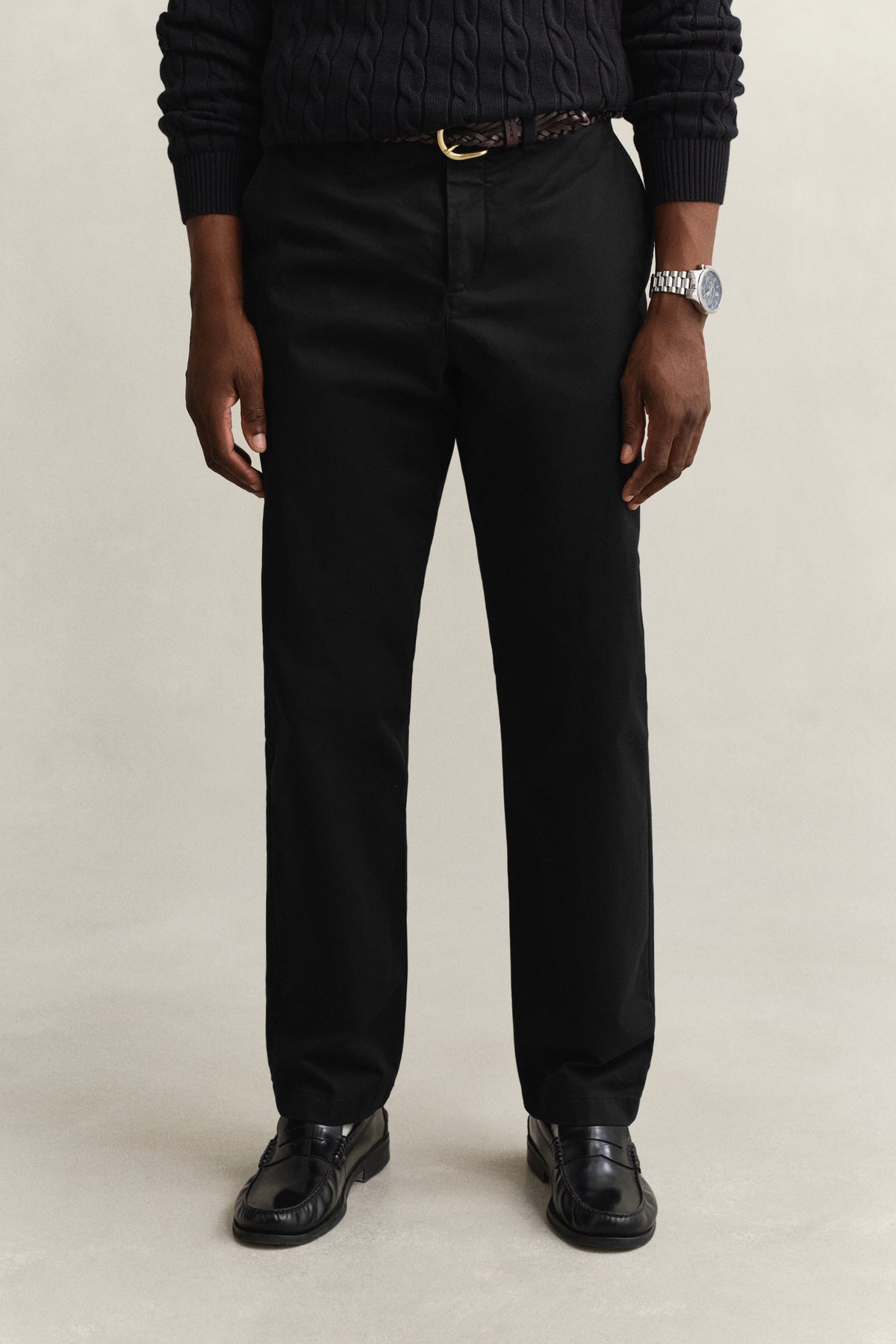 MODEL WEARING Classic Regular Chinos
