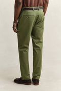 DRY HERB GREEN, Classic Regular Chinos, BACK-VIEW BY GANT AU.