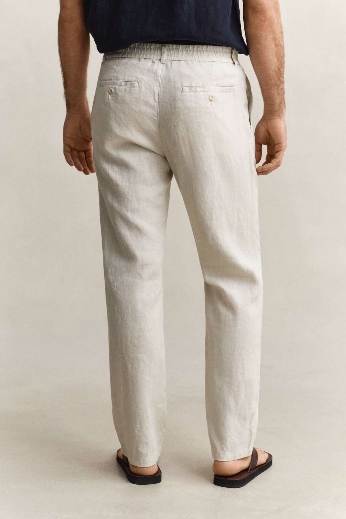  SAND, Linen Pants, BACK-VIEW BY GANT AU.