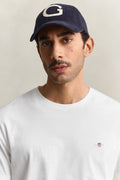 WHITE, Shield T-Shirt, CLOSE-UP BY GANT AU.