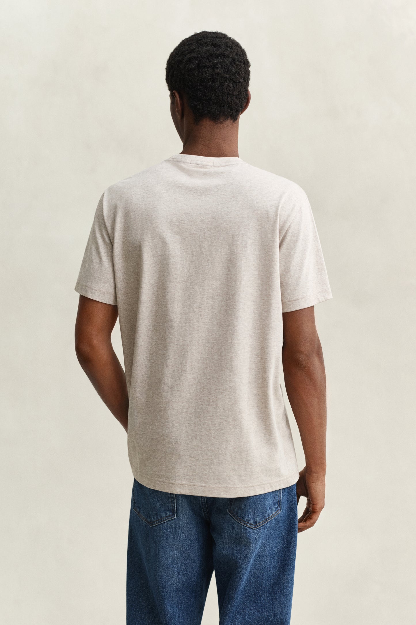 SEED MELANGE, Shield T-Shirt, BACK-VIEW BY GANT AU.