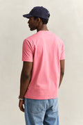 ROSE PINK, Shield T-Shirt, BACK-VIEW BY GANT AU.