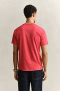 ROSE RED, Shield T-Shirt, BACK-VIEW BY GANT AU.