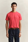 ROSE RED, Shield T-Shirt, FRONT-VIEW BY GANT AU.
