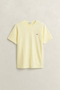 VANILLA YELLOW, Shield T-Shirt, FLAT-LAY BY GANT AU.