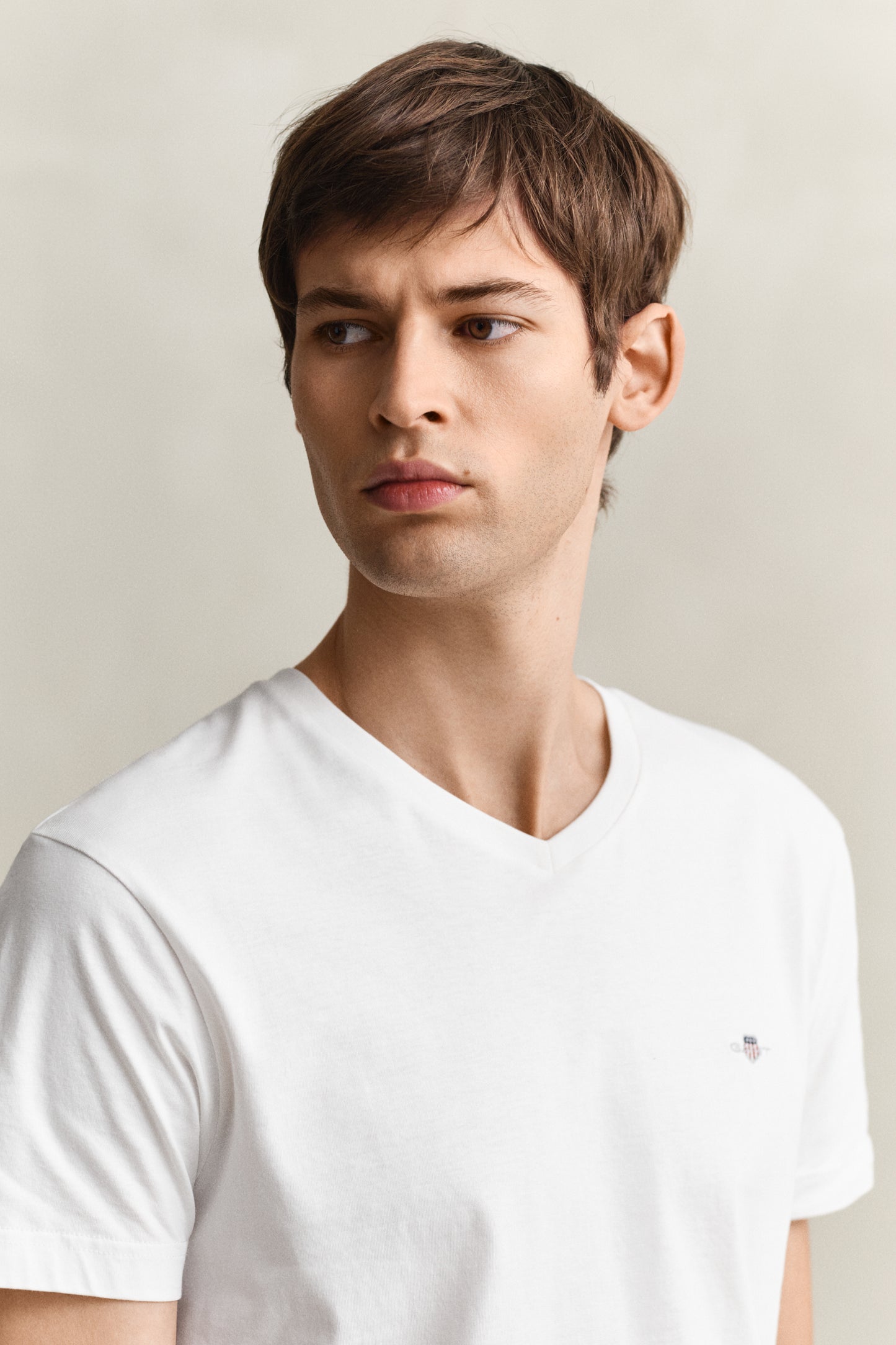 WHITE, Slim Shield T-Shirt, CLOSE-UP BY GANT AU.