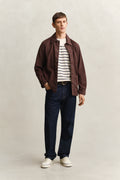 CREAMED WHITE, PLACED STRIPE SS TSHIRT BY GANT AU.