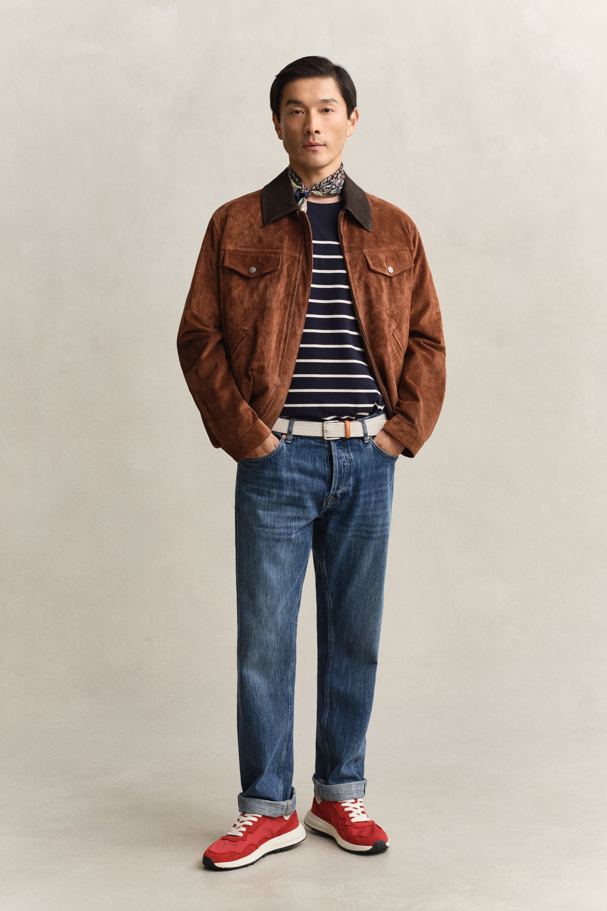 EVENING BLUE, PLACED STRIPE SS TSHIRT BY GANT AU.
