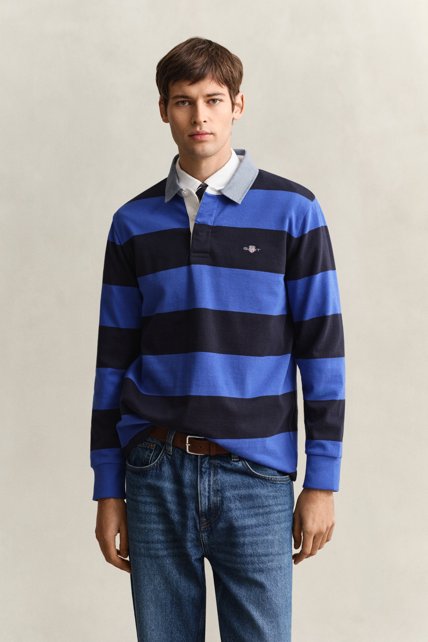 ROYAL BLUE, Classic Heavy Rugger, FRONT-VIEW BY GANT AU.