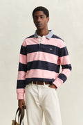 BUBBELGUM PINK, Classic Heavy Rugger, FRONT-VIEW BY GANT AU.