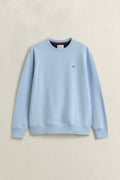 FRESH BLUE, REG SHIELD C-NECK SWEAT, FLAT-LAY BY GANT AU.