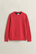ROSE RED, REG SHIELD C-NECK SWEAT, FLAT-LAY BY GANT AU.