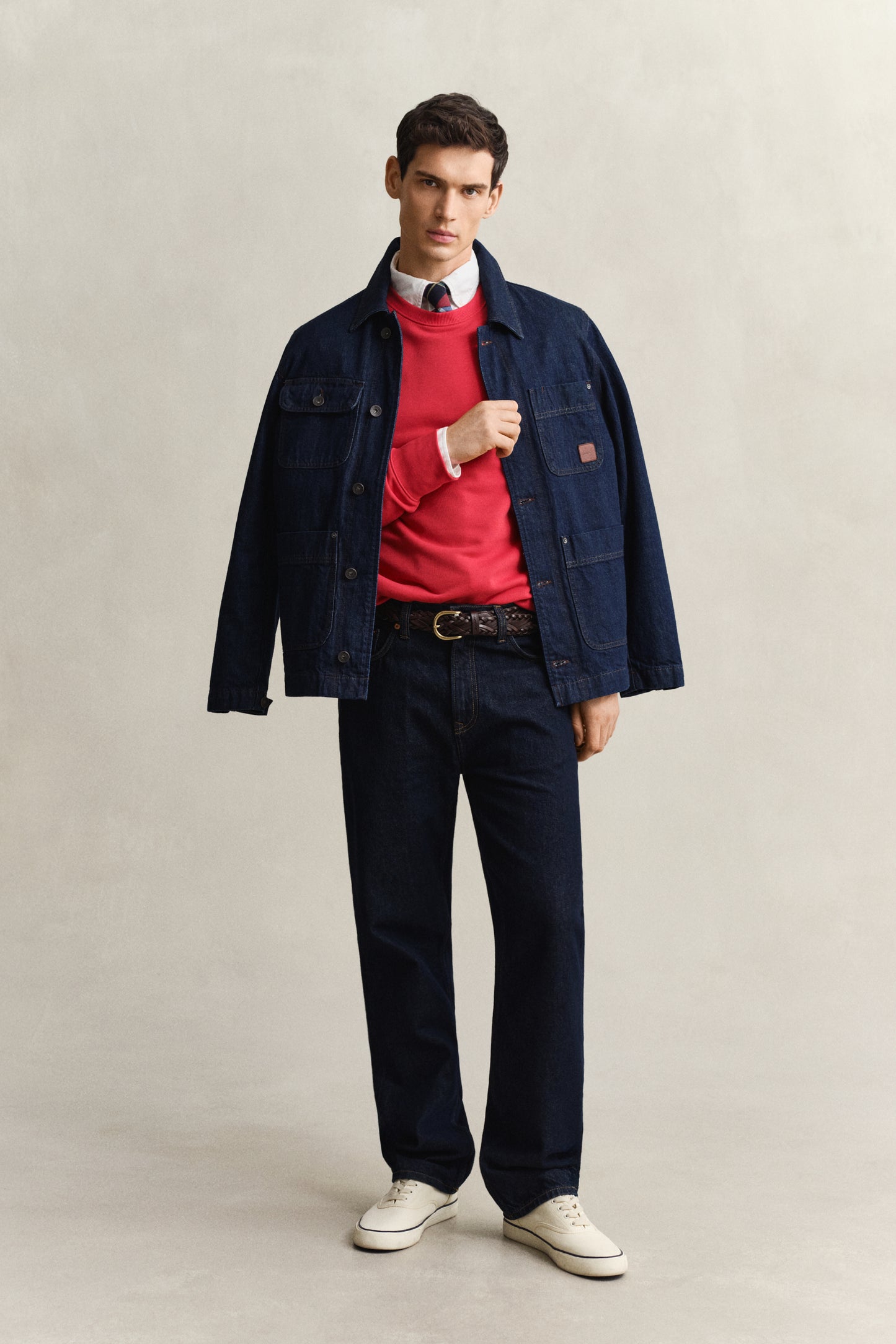ROSE RED, REG SHIELD C-NECK SWEAT BY GANT AU.