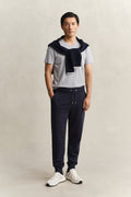EVENING BLUE, REG SHIELD SWEATPANTS, FRONT-VIEW BY GANT AU.