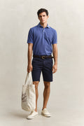 VINTAGE BLUE, SUNFADED SS POLO BY GANT AU.