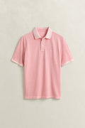 BUBBELGUM PINK, SUNFADED SS POLO, FLAT-LAY BY GANT AU.