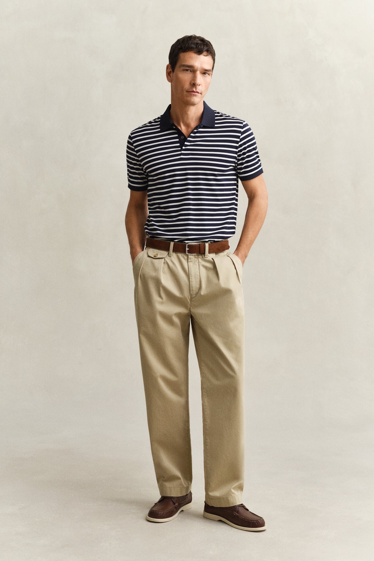 EVENING BLUE, PIMA STRIPED SS POLO BY GANT AU.