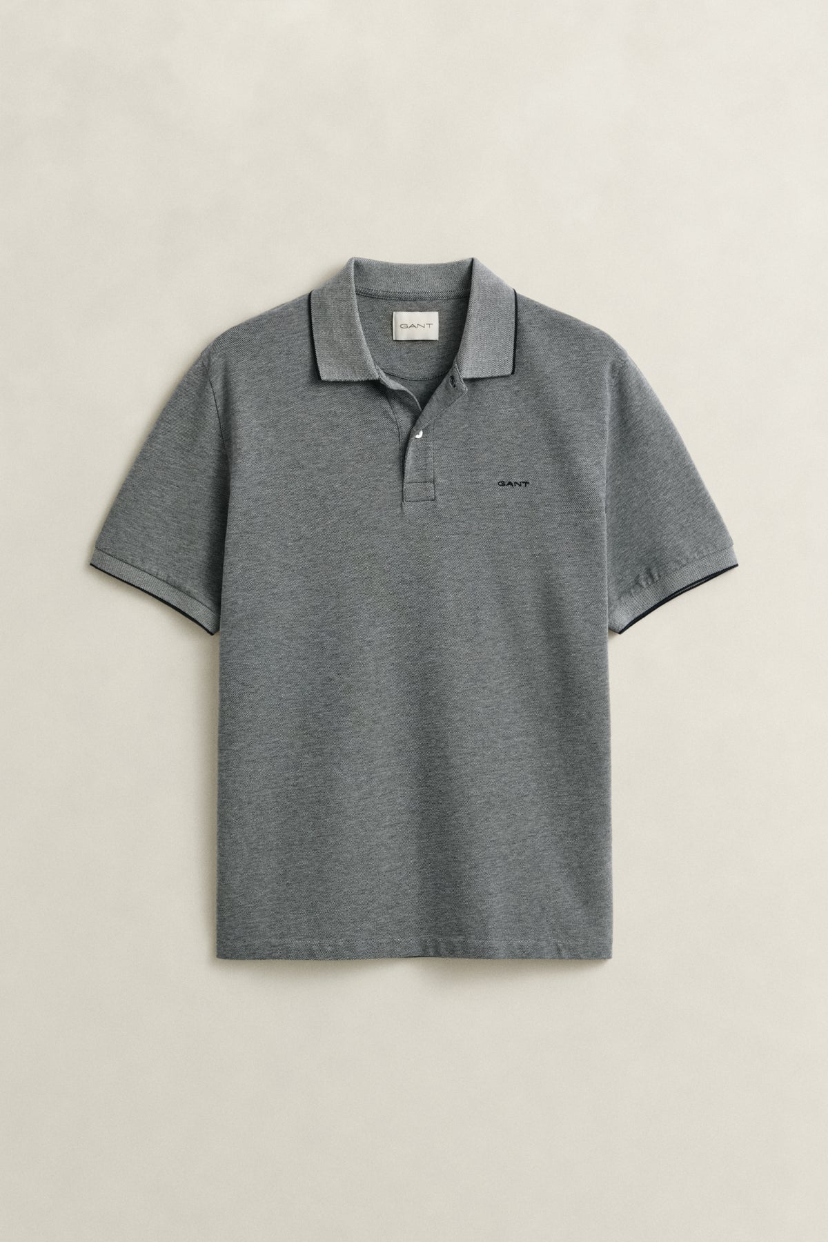 EVENING BLUE, Two-Toned Polo shirt, FLAT-LAY BY GANT AU.