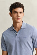 VINTAGE BLUE, 2 TONE SS POLO, CLOSE-UP BY GANT AU.