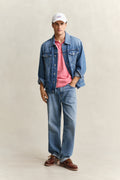 ROSE RED, 2 TONE SS POLO BY GANT AU.