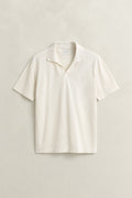 CREAM, WASHED SLUB SS POLO, FLAT-LAY BY GANT AU.