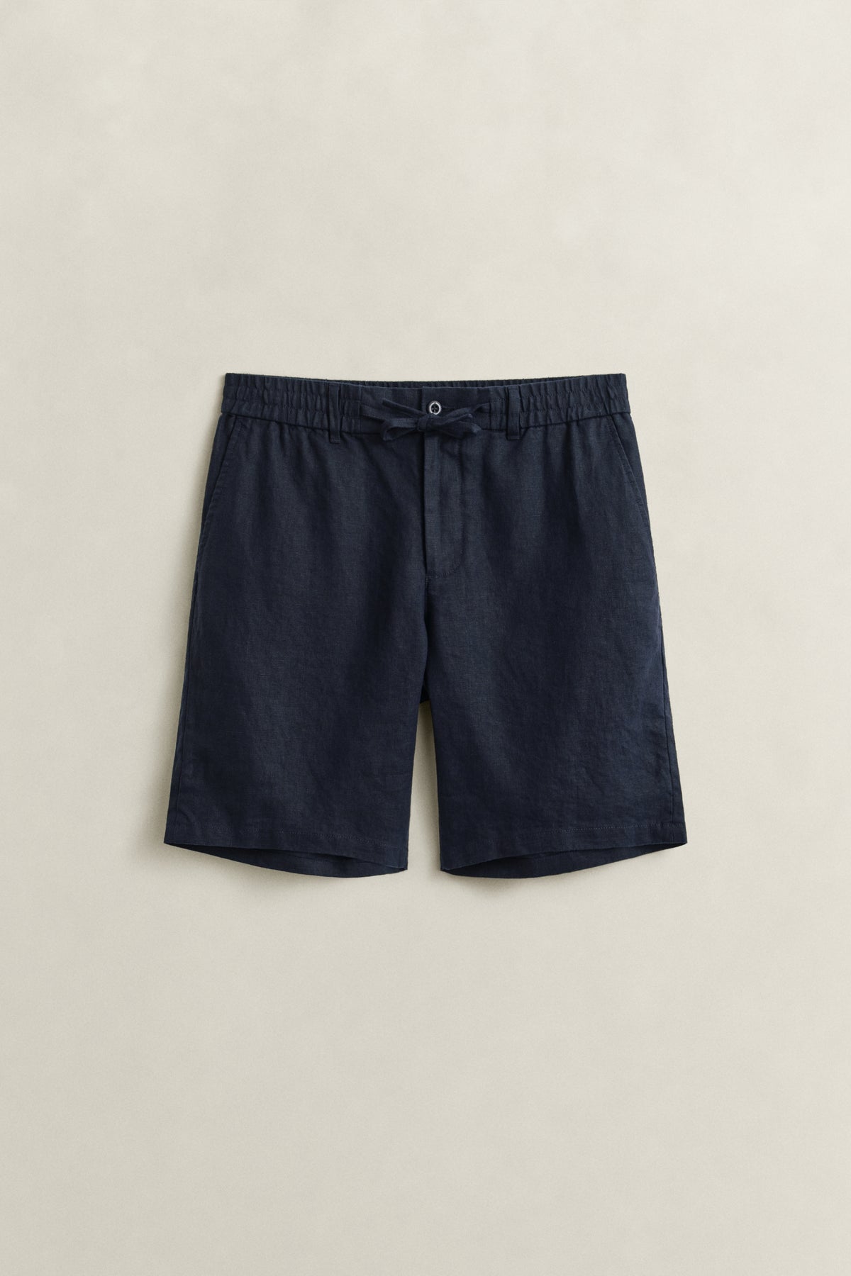 EVENING BLUE, Linen Shorts, FRONT-VIEW BY GANT AU.