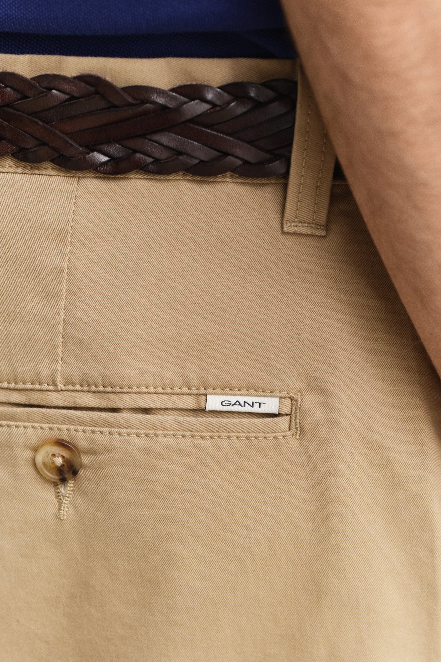 DARK KHAKI, Chino Shorts, CLOSE-UP BY GANT AU.