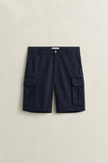 EVENING BLUE, REG CLASSIC CARGO SHORTS, FRONT-VIEW BY GANT AU.