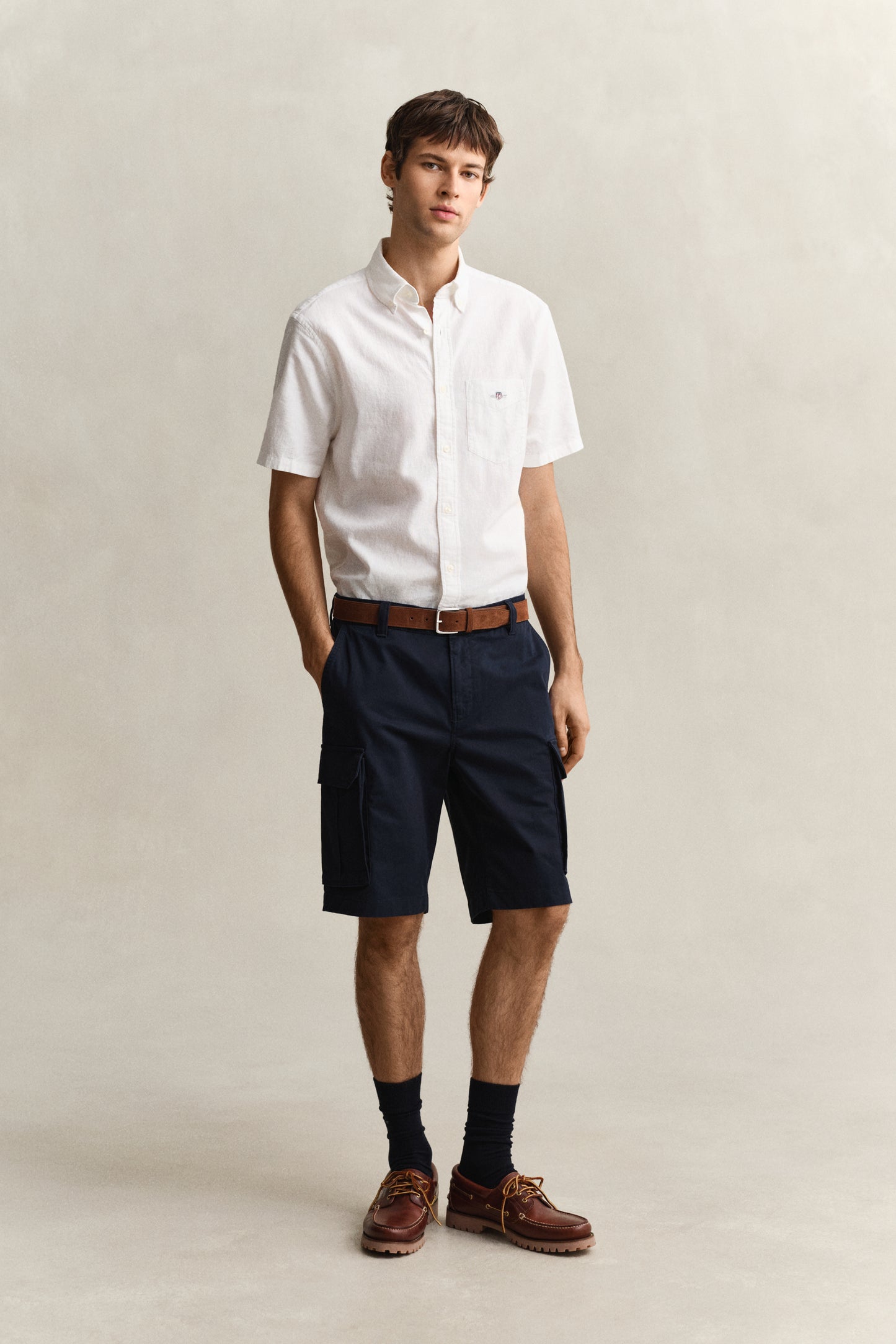 EVENING BLUE, REG CLASSIC CARGO SHORTS BY GANT AU.
