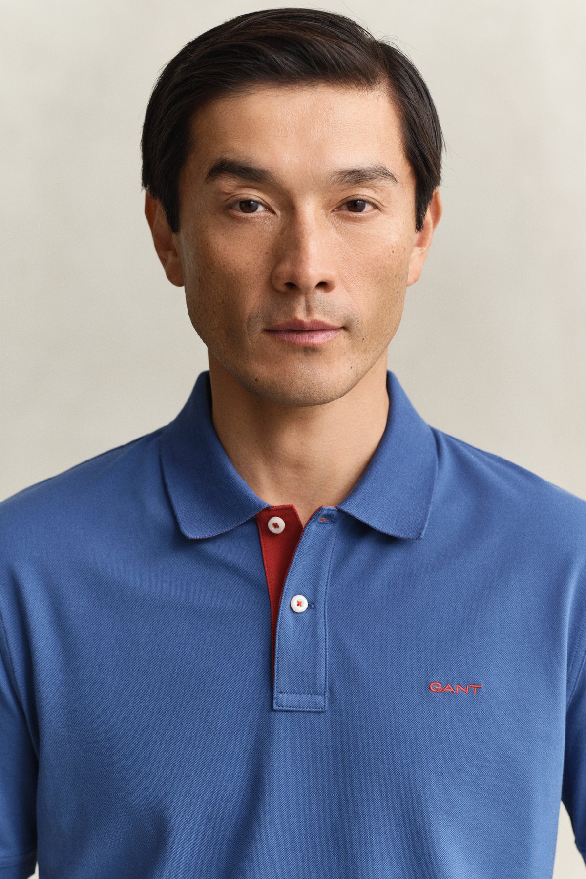 VINTAGE BLUE, Contrast Polo Shirt, CLOSE-UP BY GANT AU.