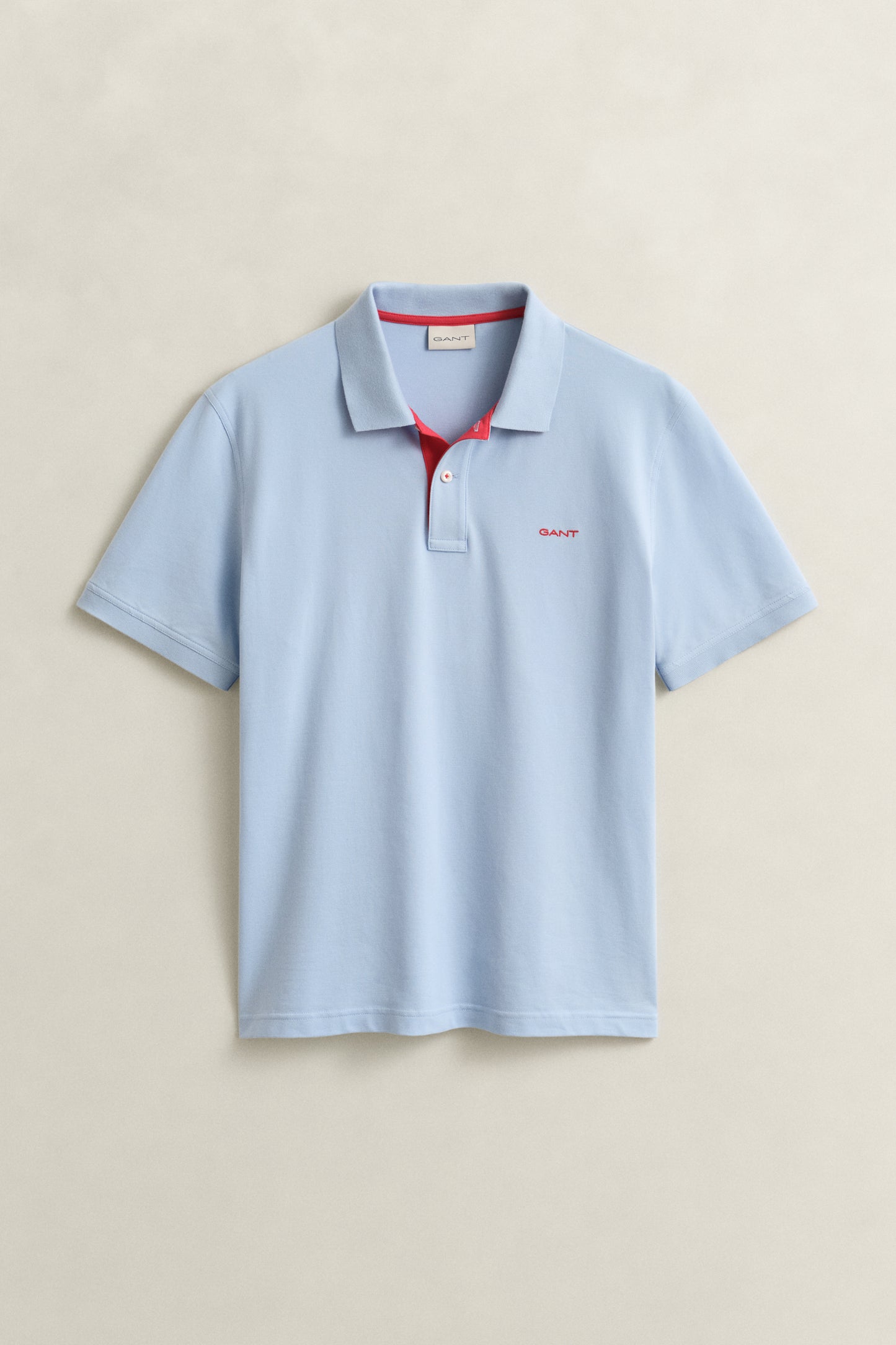 FRESH BLUE, Contrast Polo Shirt, FLAT-LAY BY GANT AU.