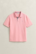BUBBELGUM PINK, Contrast Polo Shirt, FLAT-LAY BY GANT AU.