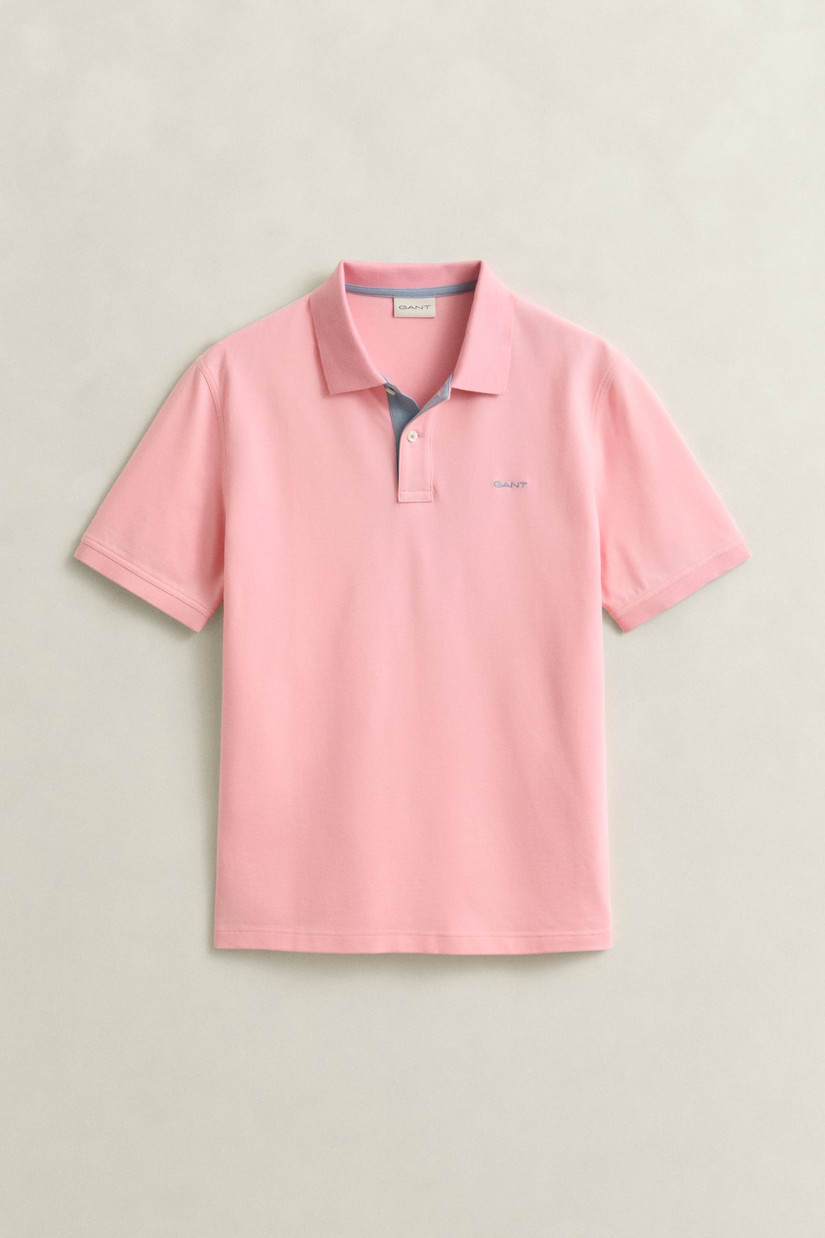 BUBBELGUM PINK, Contrast Polo Shirt, FLAT-LAY BY GANT AU.