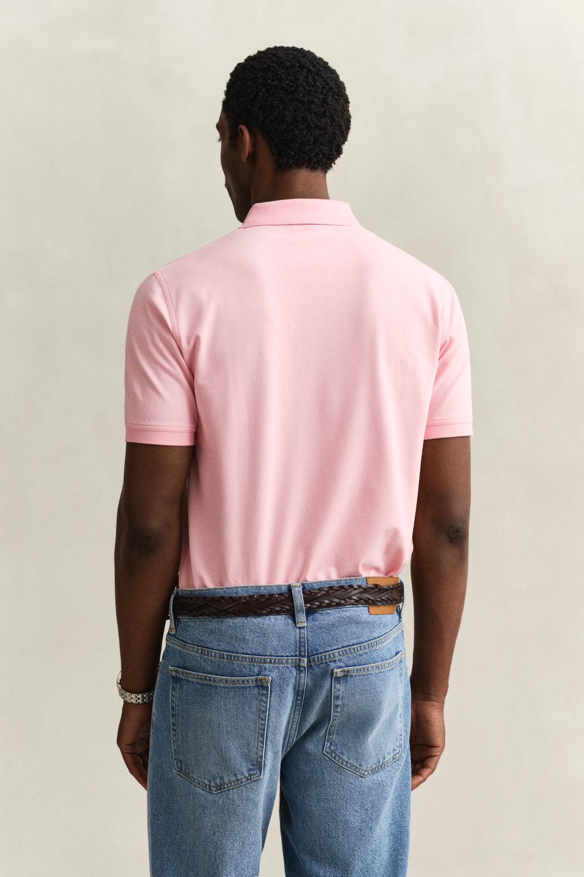 BUBBELGUM PINK, Contrast Polo Shirt, BACK-VIEW BY GANT AU.