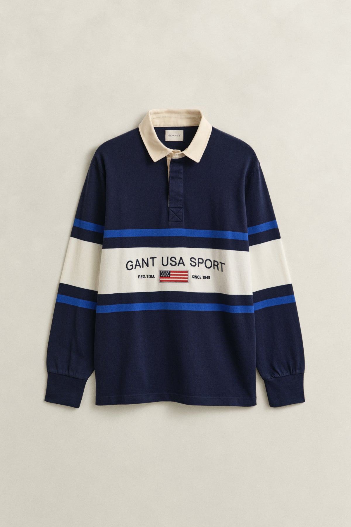 EVENING BLUE, STRIPED RUGGER BY GANT AU.