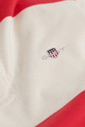 CREAMED WHITE, STRIPED RUGGER, FLAT-LAY BY GANT AU.