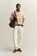 KHAKI MELANGE, STRIPED RUGGER BY GANT AU.