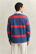 VINTAGE BLUE, STRIPED RUGGER, BACK-VIEW BY GANT AU.